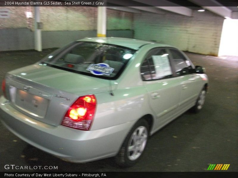 Sea Shell Green / Gray 2004 Hyundai Elantra GLS Sedan