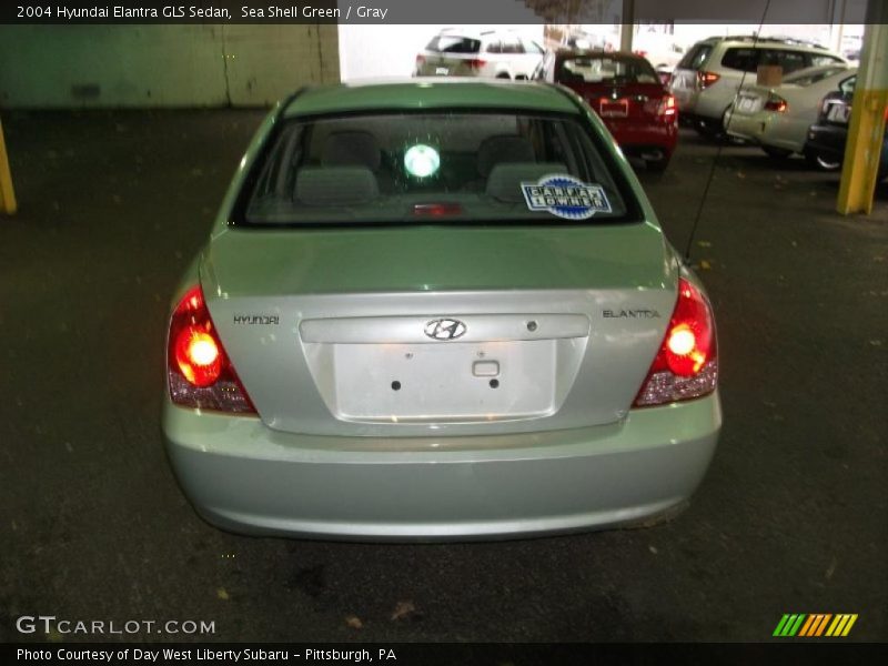 Sea Shell Green / Gray 2004 Hyundai Elantra GLS Sedan
