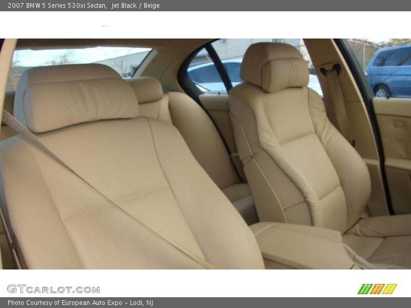 Jet Black / Beige 2007 BMW 5 Series 530xi Sedan