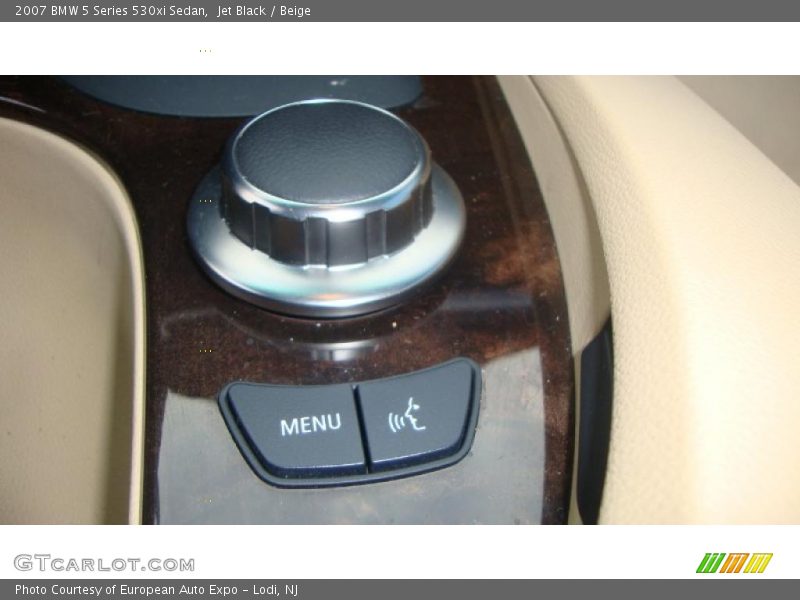 Jet Black / Beige 2007 BMW 5 Series 530xi Sedan