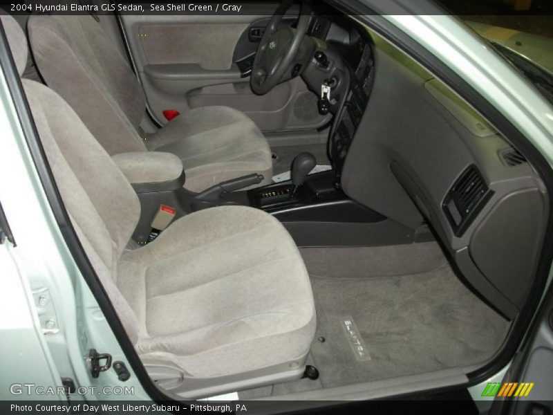 Sea Shell Green / Gray 2004 Hyundai Elantra GLS Sedan