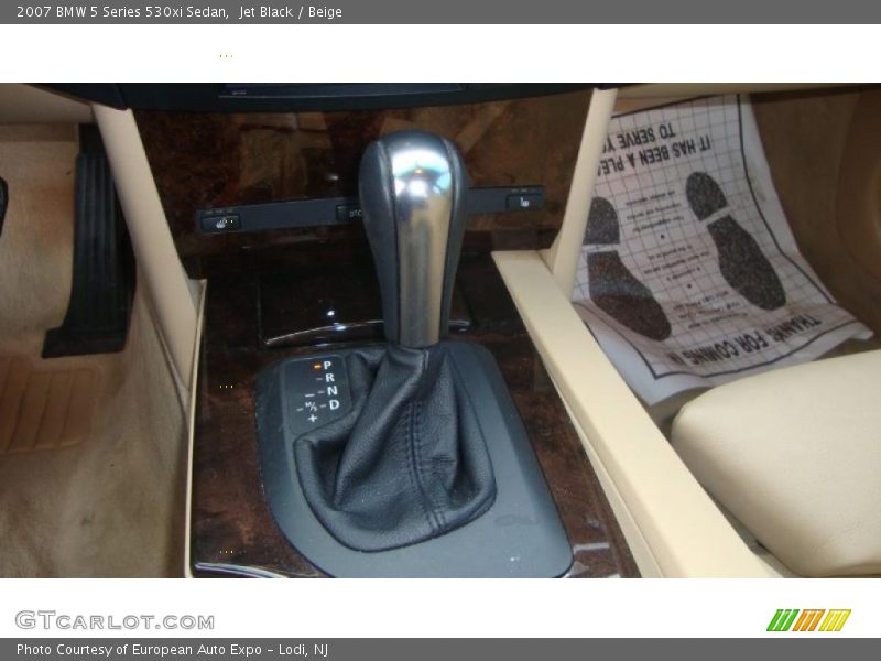 Jet Black / Beige 2007 BMW 5 Series 530xi Sedan