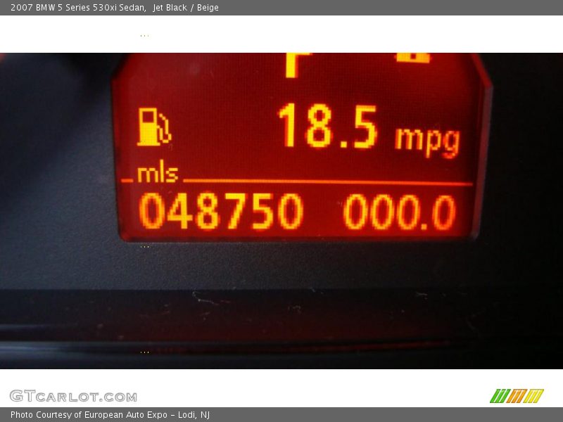 Jet Black / Beige 2007 BMW 5 Series 530xi Sedan