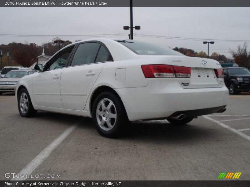 Powder White Pearl / Gray 2006 Hyundai Sonata LX V6