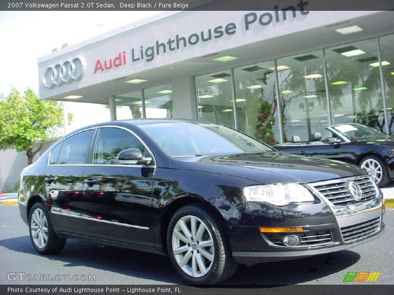 Deep Black / Pure Beige 2007 Volkswagen Passat 2.0T Sedan