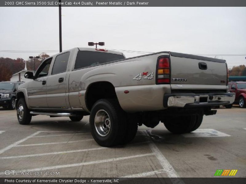 Pewter Metallic / Dark Pewter 2003 GMC Sierra 3500 SLE Crew Cab 4x4 Dually