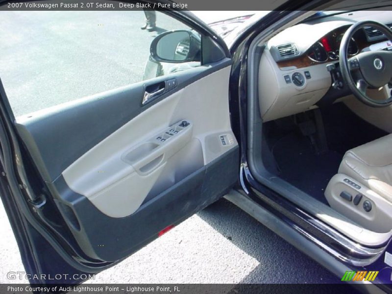 Deep Black / Pure Beige 2007 Volkswagen Passat 2.0T Sedan