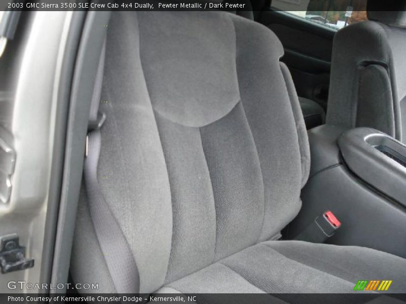 Pewter Metallic / Dark Pewter 2003 GMC Sierra 3500 SLE Crew Cab 4x4 Dually