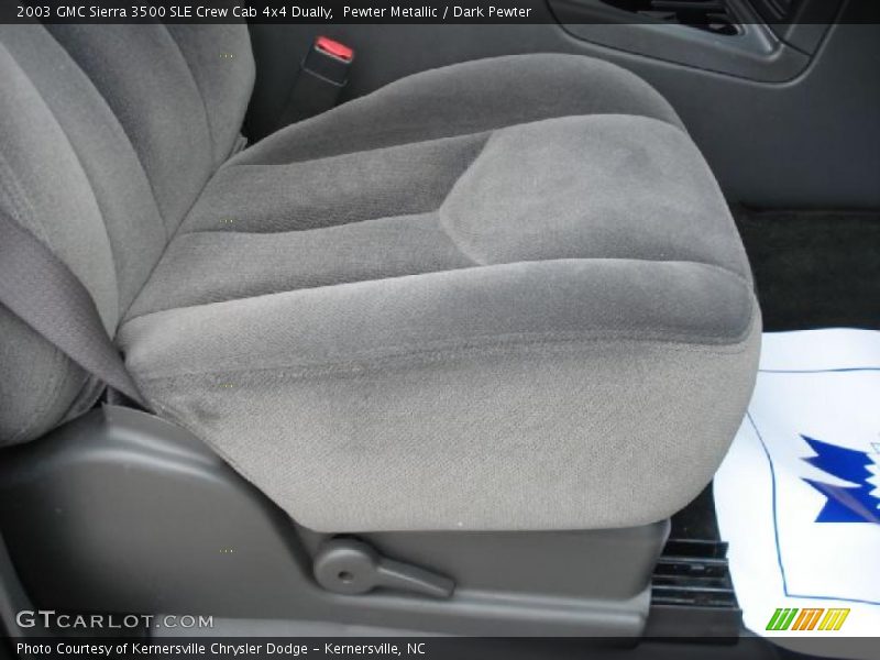 Pewter Metallic / Dark Pewter 2003 GMC Sierra 3500 SLE Crew Cab 4x4 Dually