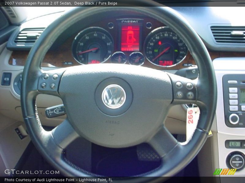 Deep Black / Pure Beige 2007 Volkswagen Passat 2.0T Sedan