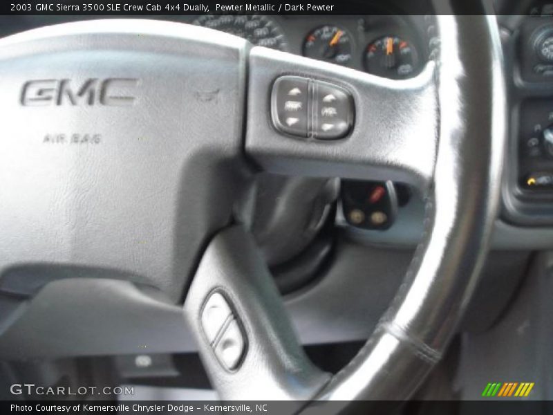 Pewter Metallic / Dark Pewter 2003 GMC Sierra 3500 SLE Crew Cab 4x4 Dually