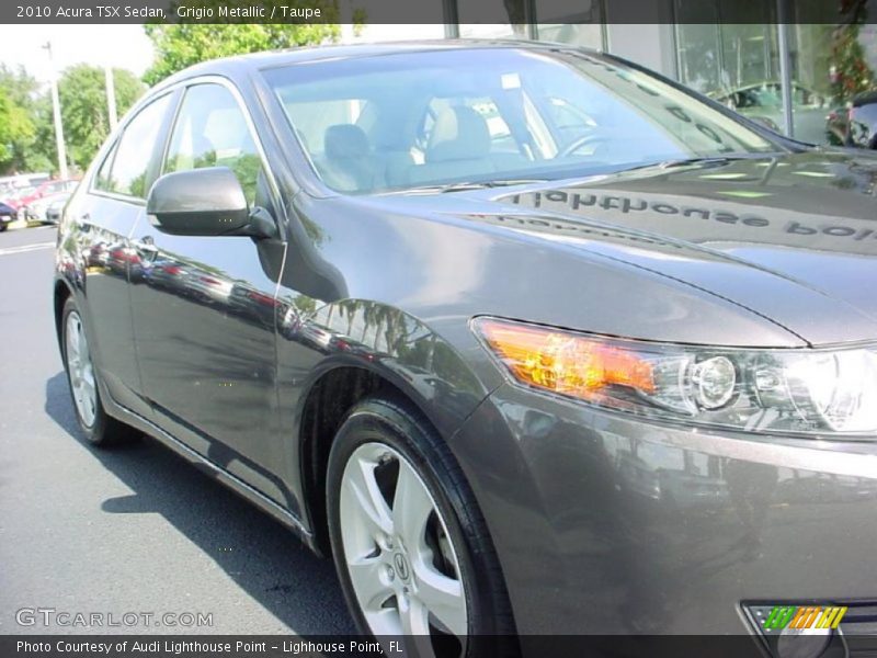 Grigio Metallic / Taupe 2010 Acura TSX Sedan