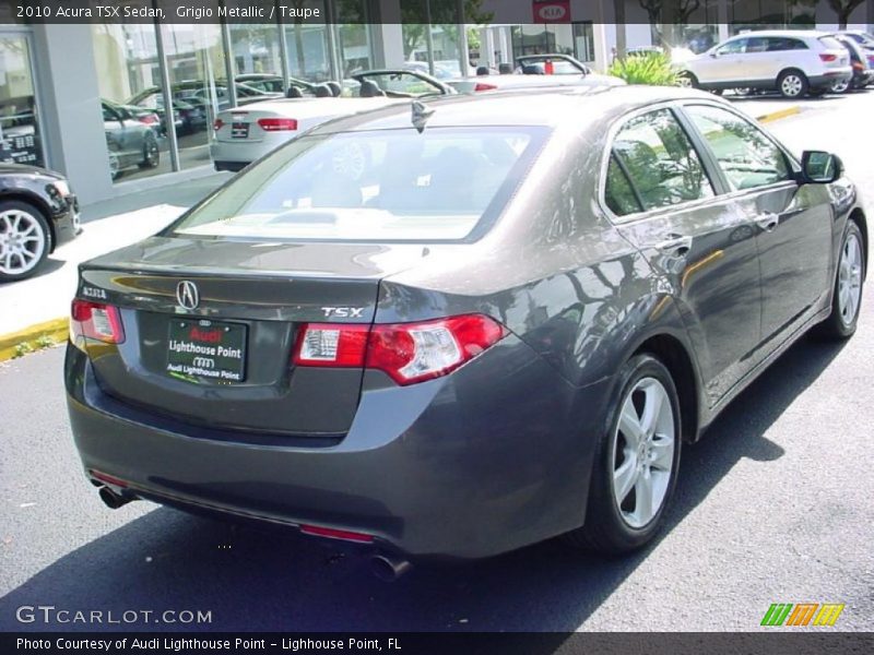 Grigio Metallic / Taupe 2010 Acura TSX Sedan