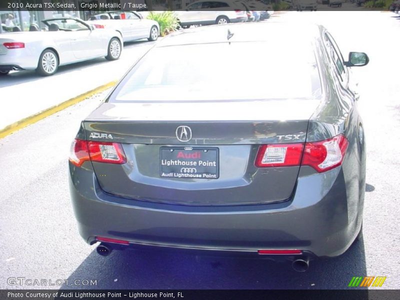 Grigio Metallic / Taupe 2010 Acura TSX Sedan