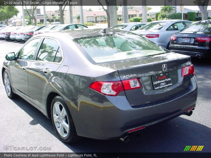 Grigio Metallic / Taupe 2010 Acura TSX Sedan
