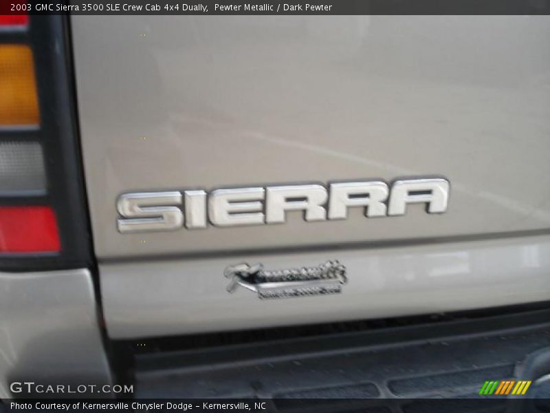 Pewter Metallic / Dark Pewter 2003 GMC Sierra 3500 SLE Crew Cab 4x4 Dually