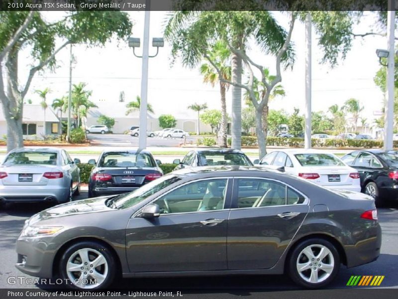 Grigio Metallic / Taupe 2010 Acura TSX Sedan