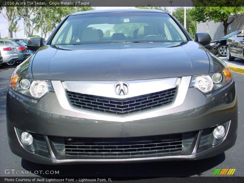 Grigio Metallic / Taupe 2010 Acura TSX Sedan