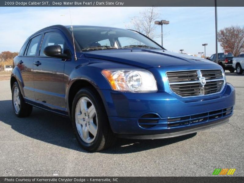 Deep Water Blue Pearl / Dark Slate Gray 2009 Dodge Caliber SXT