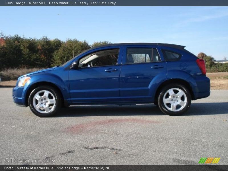 Deep Water Blue Pearl / Dark Slate Gray 2009 Dodge Caliber SXT
