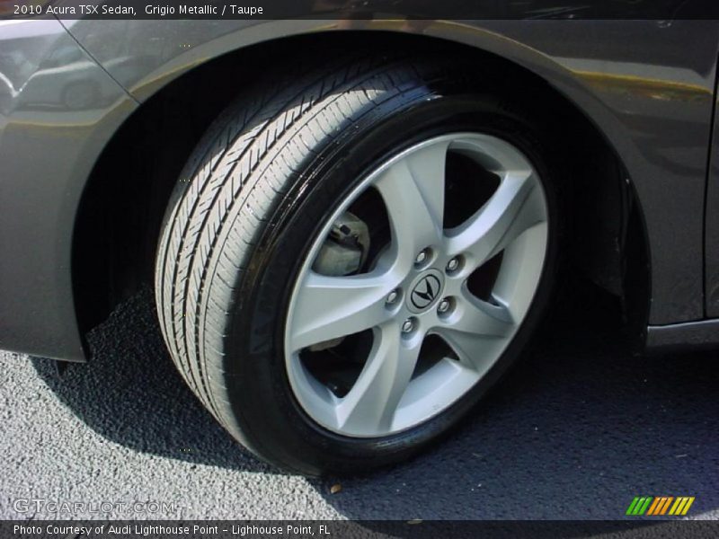 Grigio Metallic / Taupe 2010 Acura TSX Sedan