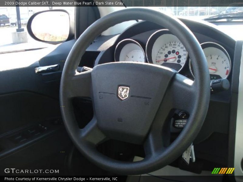 Deep Water Blue Pearl / Dark Slate Gray 2009 Dodge Caliber SXT