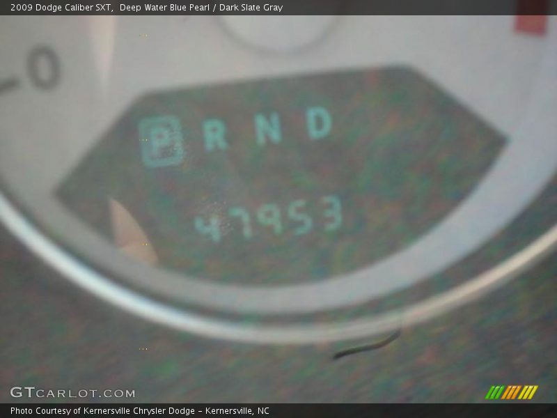 Deep Water Blue Pearl / Dark Slate Gray 2009 Dodge Caliber SXT