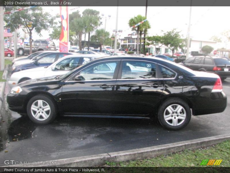 Black / Gray 2009 Chevrolet Impala LS