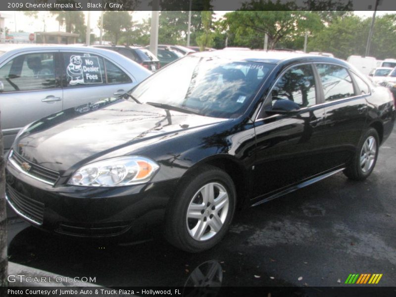 Black / Gray 2009 Chevrolet Impala LS