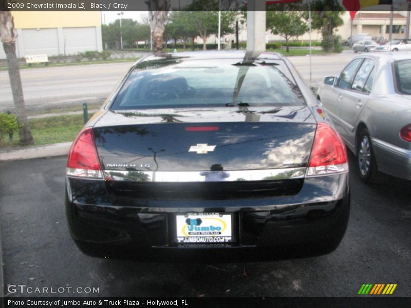 Black / Gray 2009 Chevrolet Impala LS