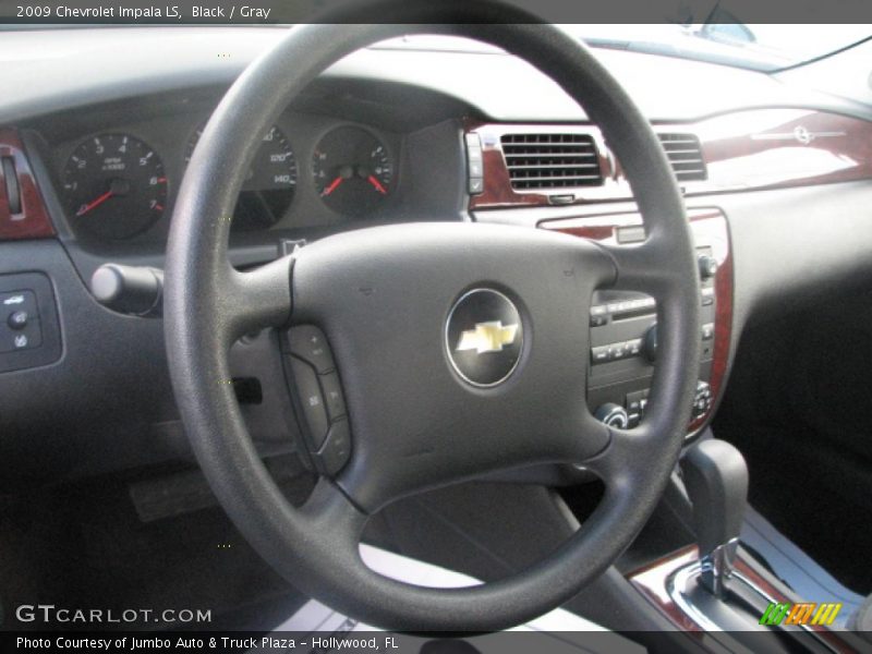 Black / Gray 2009 Chevrolet Impala LS