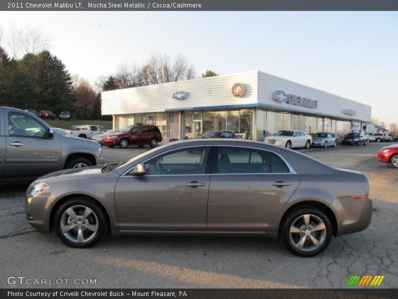 Mocha Steel Metallic / Cocoa/Cashmere 2011 Chevrolet Malibu LT