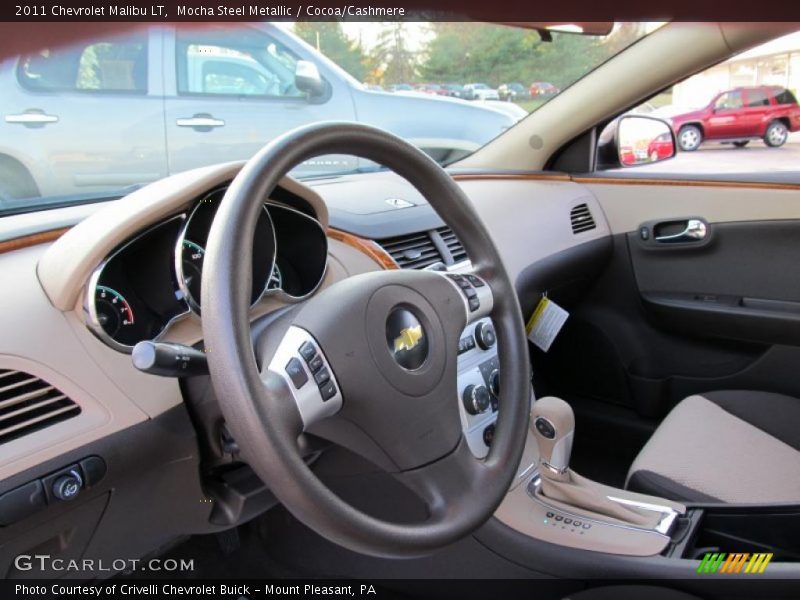 Mocha Steel Metallic / Cocoa/Cashmere 2011 Chevrolet Malibu LT