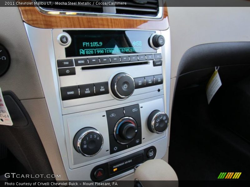 Mocha Steel Metallic / Cocoa/Cashmere 2011 Chevrolet Malibu LT
