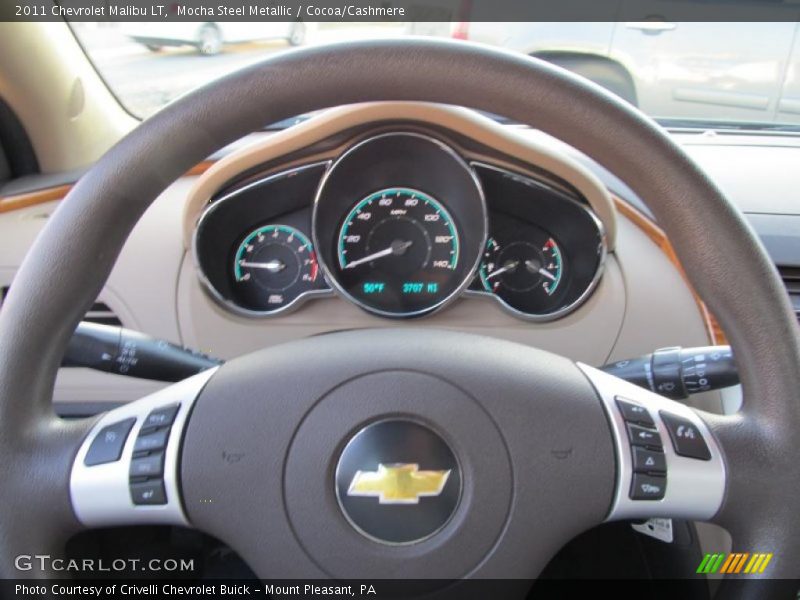 Mocha Steel Metallic / Cocoa/Cashmere 2011 Chevrolet Malibu LT