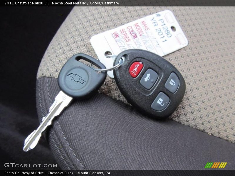 Mocha Steel Metallic / Cocoa/Cashmere 2011 Chevrolet Malibu LT