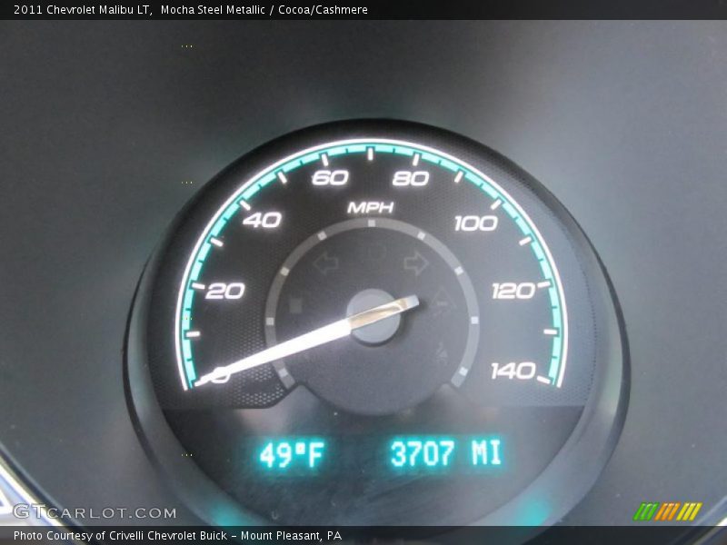 Mocha Steel Metallic / Cocoa/Cashmere 2011 Chevrolet Malibu LT