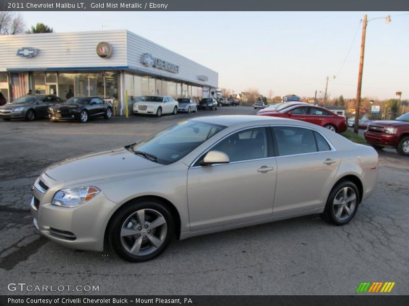 Gold Mist Metallic / Ebony 2011 Chevrolet Malibu LT