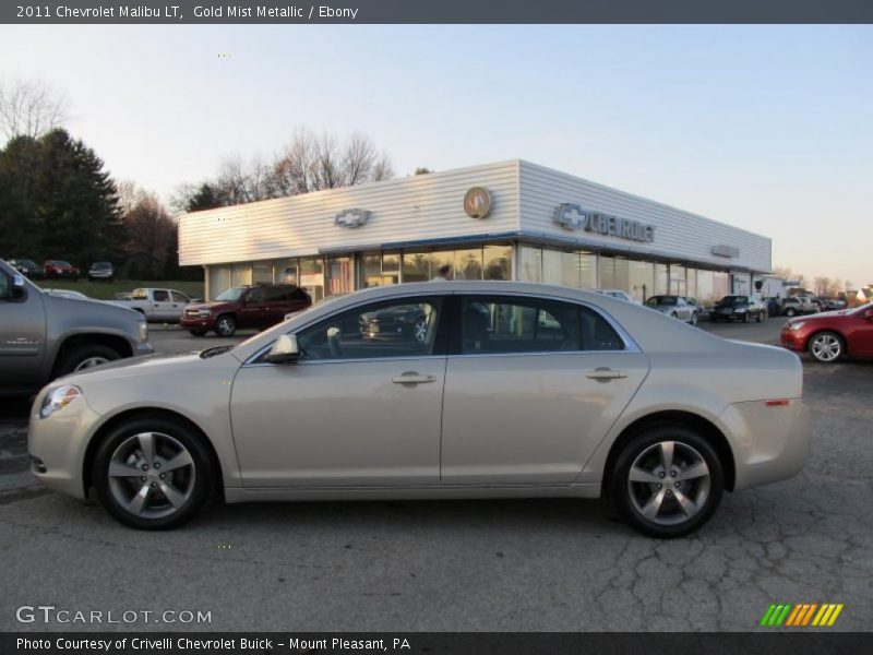 Gold Mist Metallic / Ebony 2011 Chevrolet Malibu LT