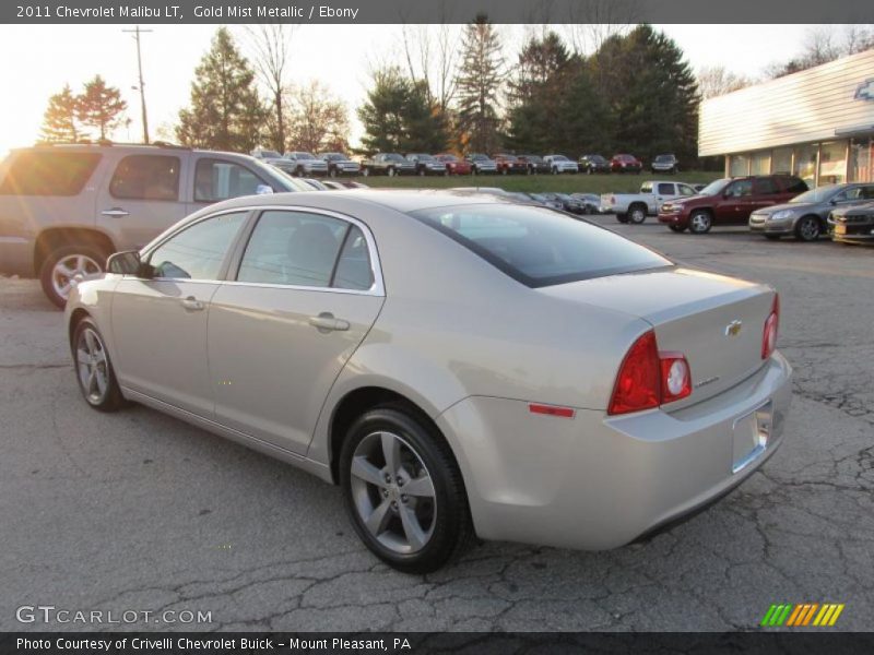 Gold Mist Metallic / Ebony 2011 Chevrolet Malibu LT