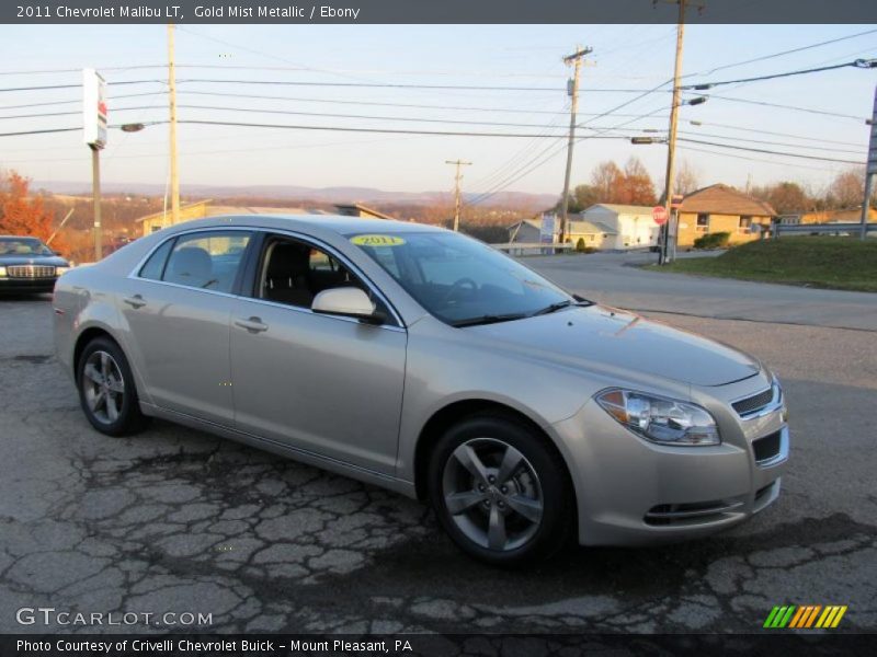 Gold Mist Metallic / Ebony 2011 Chevrolet Malibu LT