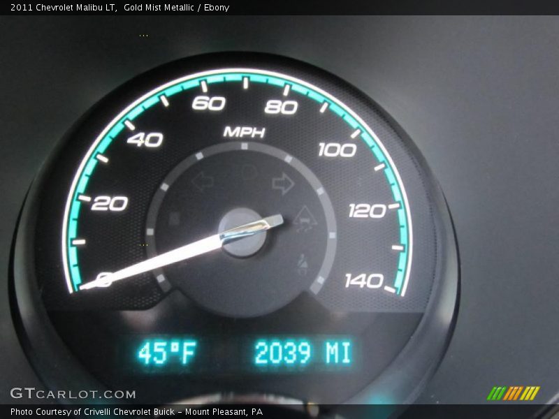 Gold Mist Metallic / Ebony 2011 Chevrolet Malibu LT