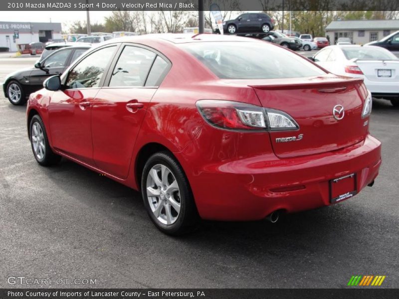 Velocity Red Mica / Black 2010 Mazda MAZDA3 s Sport 4 Door