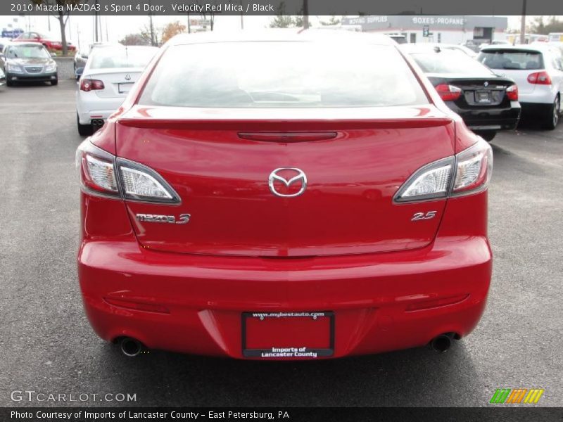 Velocity Red Mica / Black 2010 Mazda MAZDA3 s Sport 4 Door