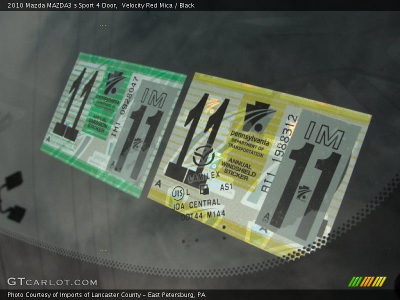 Velocity Red Mica / Black 2010 Mazda MAZDA3 s Sport 4 Door
