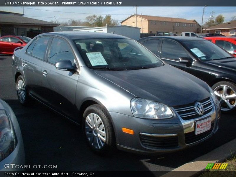 Platinum Grey Metallic / Titan Black 2010 Volkswagen Jetta S Sedan