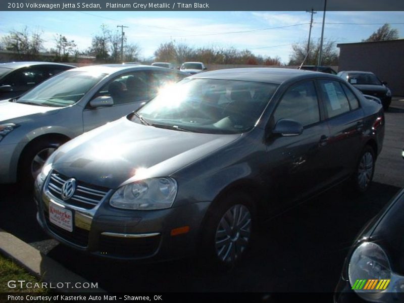 Platinum Grey Metallic / Titan Black 2010 Volkswagen Jetta S Sedan