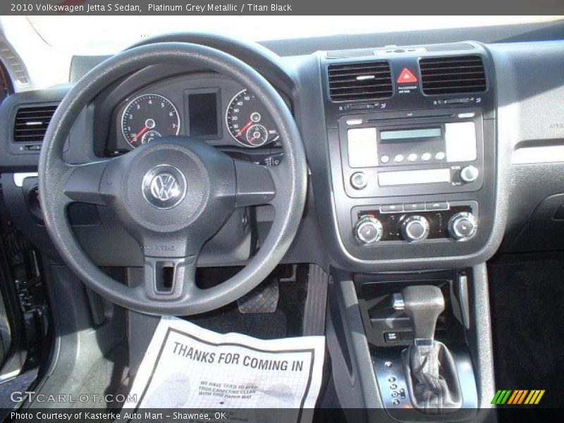 Platinum Grey Metallic / Titan Black 2010 Volkswagen Jetta S Sedan