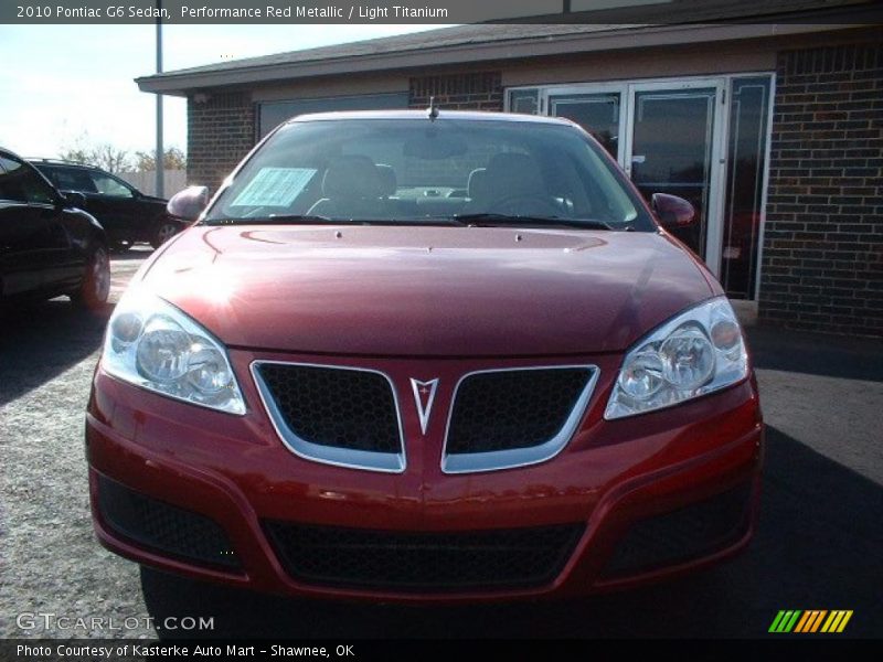 Performance Red Metallic / Light Titanium 2010 Pontiac G6 Sedan