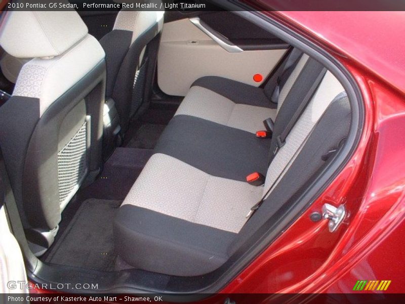 Performance Red Metallic / Light Titanium 2010 Pontiac G6 Sedan